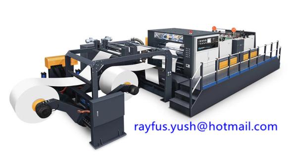Buy Rotary Sheeter Stacker Paper Roll To Sheet Cutting Machine Dual Roll High Efficiency at wholesale prices