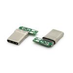 16P Type C USB Male Socket With PCB Right Angle