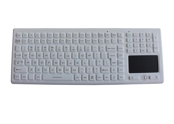 Touchpad Backlit Rubber Silicone Industrial Keyboard 12 Function Keys / Numeric