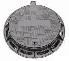 China 500mm 600mm Manhole Cover , 5T Galvanised Steel Manhole Cover on sale