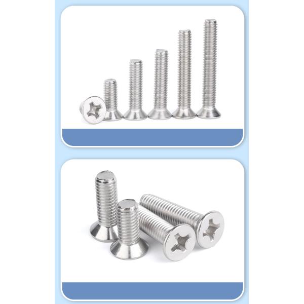 Din 965 Cross Countersunk Head Bolt Iso7046 Carbon Steel Pan Head Phillips Screw Stainless Steel Cross Recessed Pan Head Screw