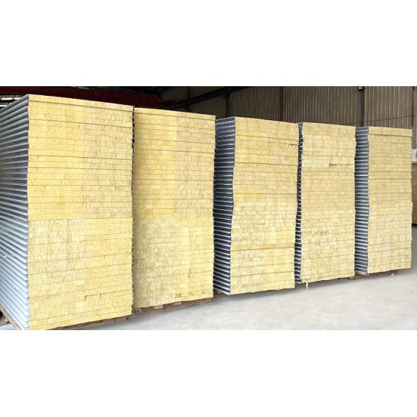 External Wall Insulation Hydrophobic Rock Wool Sandwich Board Fire Retardant