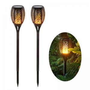 China 1w Flickering Flame Solar Lights , LED Solar Torch Light 8-10 Hours Lasting Time on sale