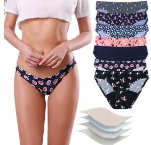 Quality Ladies Teen Period Panties Reusable Teenager Underpants Super Stretchy Seamless Bikini 4 Layers for sale