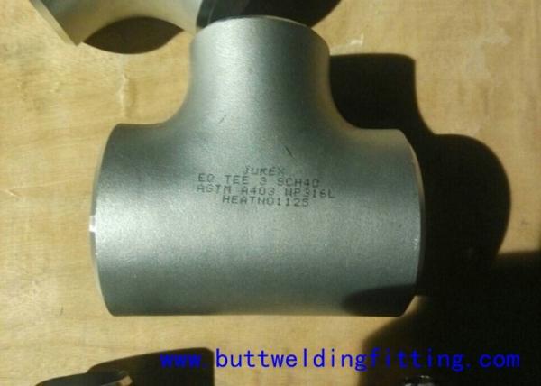 Buy ASME B16.9 Std XS XXS Carbon Steel / Stainless Steel Tee 1 inch - 48 inch at wholesale prices