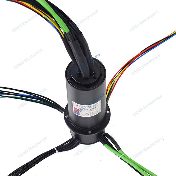Buy Low Temperature Ethernet Signal Slip Ring with multi-channels electric power at wholesale prices