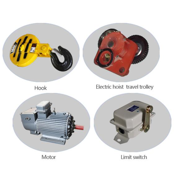 5 - 32 Ton Wire Rope Electric Hoist With Remote Control Bridge / Gantry / Jib Crane Use