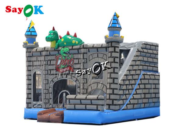 Buy Dino Stroll Inflatable Bounce House Slide With Ball Pit Pool at wholesale prices