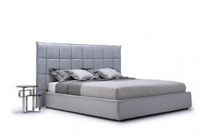 Quality Italian Style Modern Upholstered Bed Fabric Room Furniture Customized Color for sale
