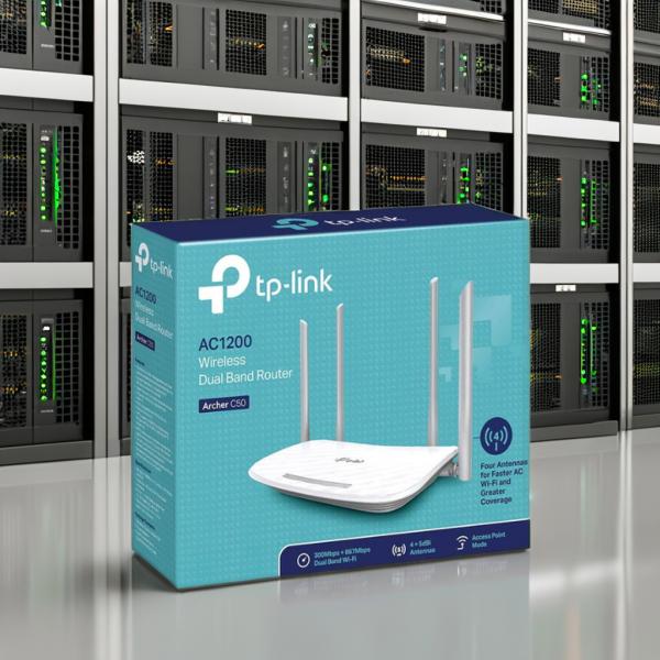 C50 Dual Band AC1200 Wireless Network Router 4x 5dBi 1000mbps 4G Access Point