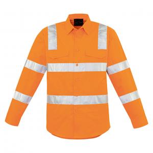 China Custom Logo Long Sleeve Hi Vis Vest Hi Vis Safety Shirts With Reflective Strip on sale
