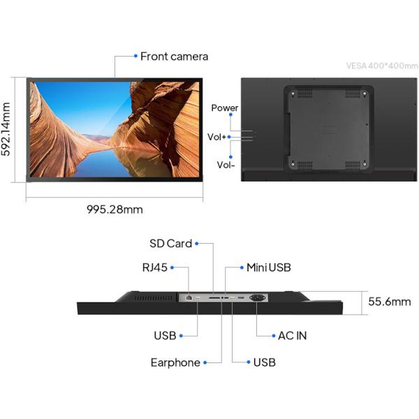 RK3288 Wall Mount Digital Signage NFC Poe Support Android Tablet