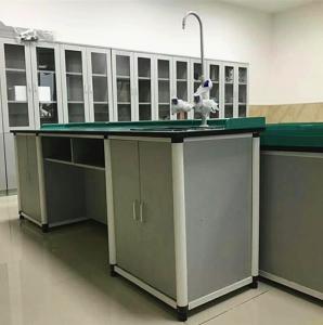 China School Laboratory Furniture Biochemical Lab Desk Aluminum Alloy Wood Structure Chemistry Lab Table for Sale on sale