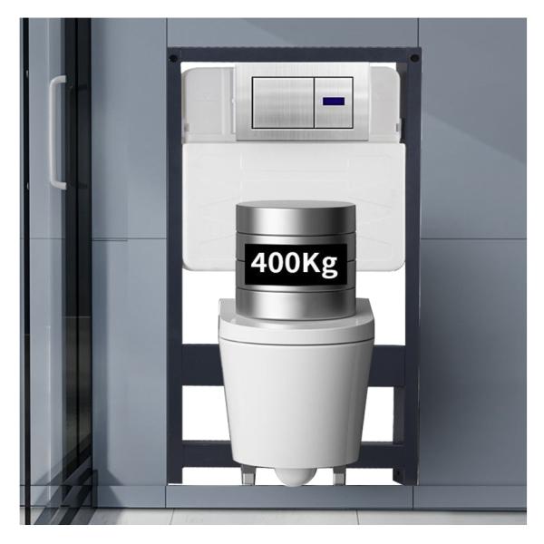 680x370x830mm Upper Cistern Hidden Wall Mounted Toilet with Concealed Auto Flush Tank