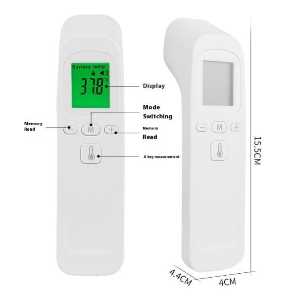 OEM Human Body Infrared Thermometer with Three-color Backlight