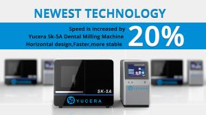 Precision 0.2mm Dental Milling Machine 5 Axis Dry Milling Method With Software CAD CAM