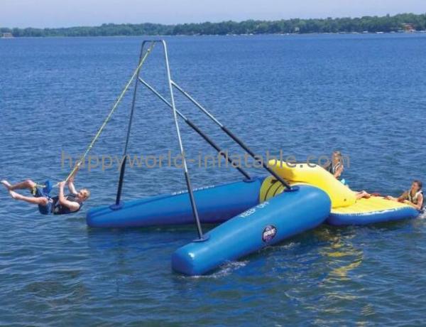 Buy inflatable floating obstacle course for pool , inflatable pool obstacle at wholesale prices