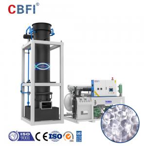 China 20 Ton Solid Tube Ice Machine Ice Plant Water Cooling High Efficiency on sale