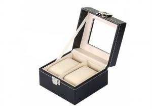 Square Mens Watch And Jewelry Box , Elegant Style Watch Case Holder Box