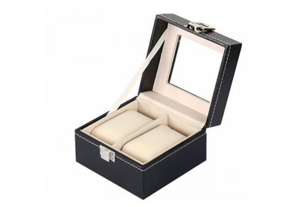 Buy Square Mens Watch And Jewelry Box , Elegant Style Watch Case Holder Box at wholesale prices