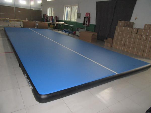 Buy Double Wall Material Blue Air Tumble Track Mat Indoor Use Smooth Surface at wholesale prices