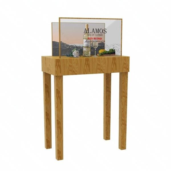 Close-up of OLED transparent screen interface