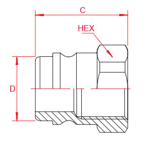 Ball Locking Excellent Flow Capacity Brass Quick Coupler