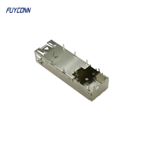 1x1 SFP Cage Connector Press-Fit Termination 1 Port Without Light