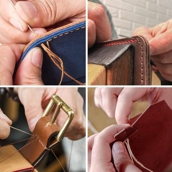 1.0mm Waxed Thread for Hand Stitching Waxed Pattern Leather DIY Crafts Accessories