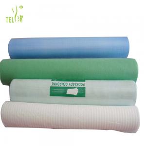 China ISO13485 60cmx100m Disposable Non Woven Bed Sheet For Hospital on sale