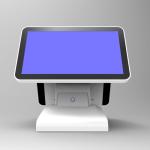 Angle Adjustable Touchscreen POS Terminal Two Screens Windows / Andriod Version
