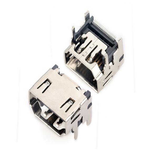 Buy 19 Pin Mini DP To HDMI Cable Connectors Adapter Type C Horizontal Socket Connector at wholesale prices