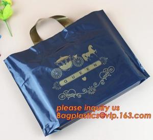 Quality eco-friendly plastic LDPE HDPE soft loop handle bag,Soft Loop Handle Bags/High quality white soft loop handle plastic ba for sale