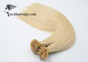 Quality Nail Tip Fusion Russian Remy Hair Extensions Golden Blonde 613 Color No Tangle for sale