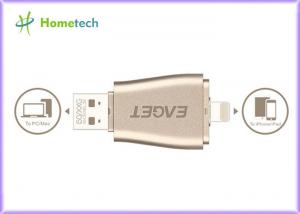 Quality Portable Android OTG USB Flash Drive 128gb 3 In 1 Aluminum For Iphone for sale