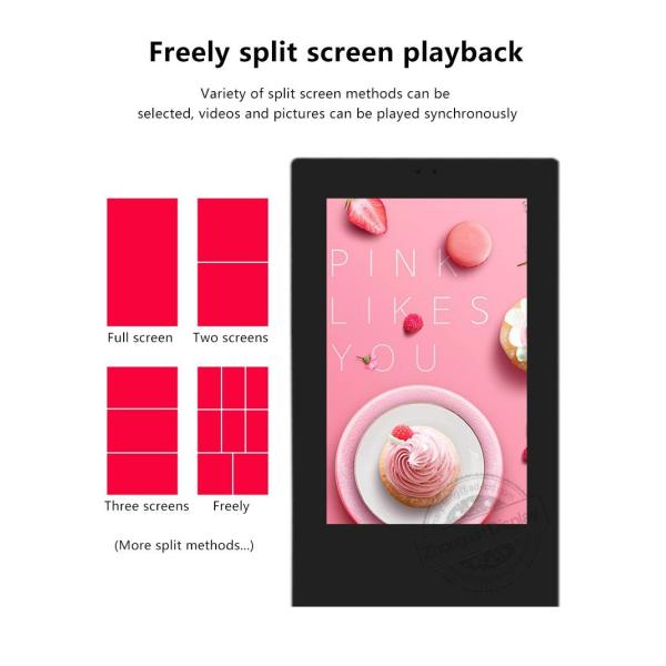 IP65 Waterproof Courtyard 43 Inch Digital Signage Remote Management Bus Station