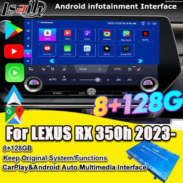 Buy Android Multimedia Video Interface for RX350h RX500H 2023-2024 NX LX GX ES Included NetFlix, YouTube, Sim Card Slot at wholesale prices
