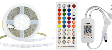 24/44 Keys WIFI Light Strip Kits 1m 20m 5050RGB Colorful Bluetooth Smart APP Control Ip65 LED Flexible Light