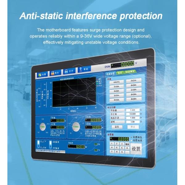 21.5 Inch Rack-mounted Server Monitor Touches Panel Pc I3 I5 I7 RS232 RS485 GPIO Touch Screen All in One Industrial PC