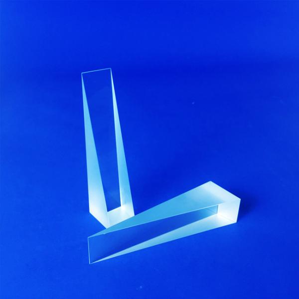 Buy Transparent Optical Quartz Glass Rectangular Optical Wedge Prism Element at wholesale prices