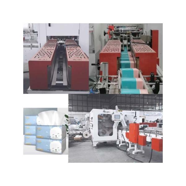 Fully Automatic Napkin Paper Embossing Press Folding Cutting Printing Packing