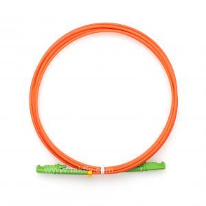 Quality E2000 APC Fiber Optic Cable Green Connector Multimode Fiber Cable Patch Cord for sale