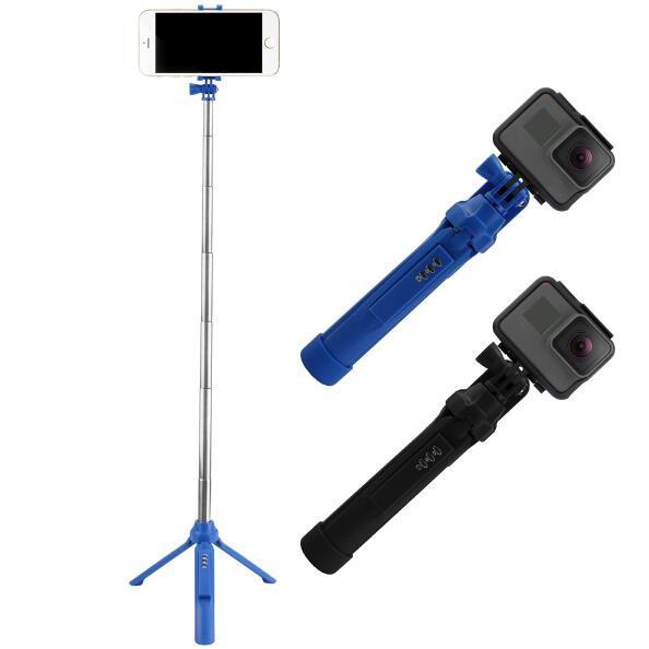 Buy 3 in 1 Handheld Bluetooth Selfie Stick GoPro Tripod Monopod For iPhone 7 6 Plus Sumsang S8 Android Phone With Remoter at wholesale prices