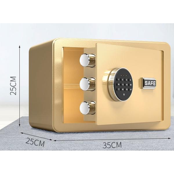 25cm Height Password Office Fingerprint Lock Box Anti Theft