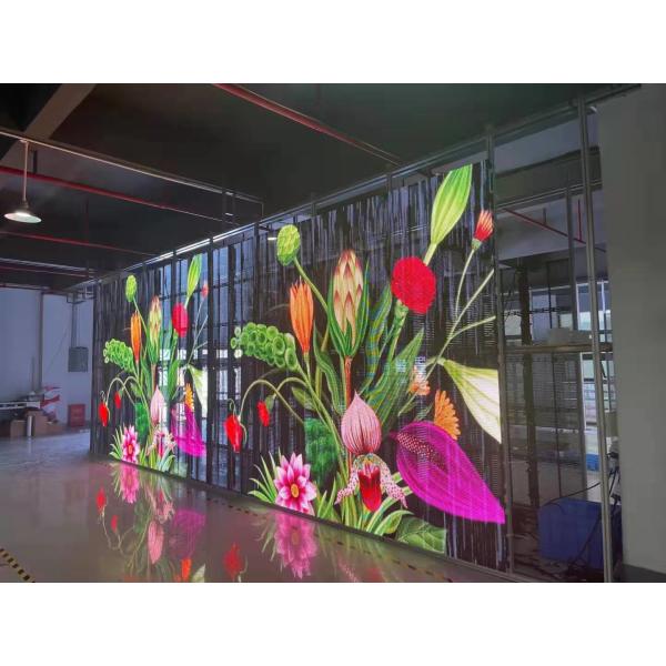 IP43 Waterproof Transparent LED Screen Perfect for Events and Exhibitions Item Led Transparent Screen Cabinet Weight 6.2kg