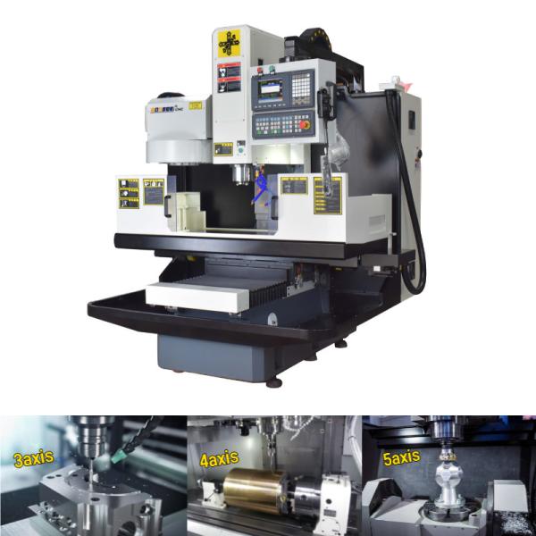 Buy High Rigidity CNC Vertical Milling Machine 400KG Max Load 3 Axis BT40 Spindle at wholesale prices