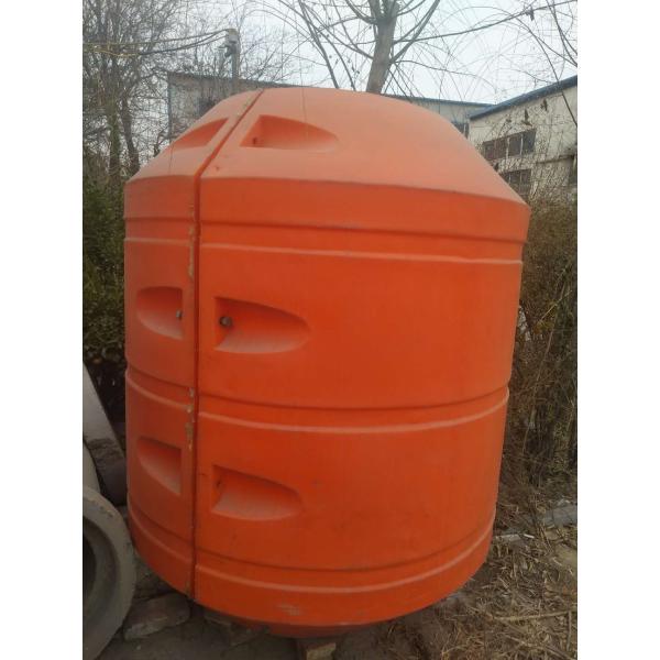 small diameter floating buoy with bolts and nuts