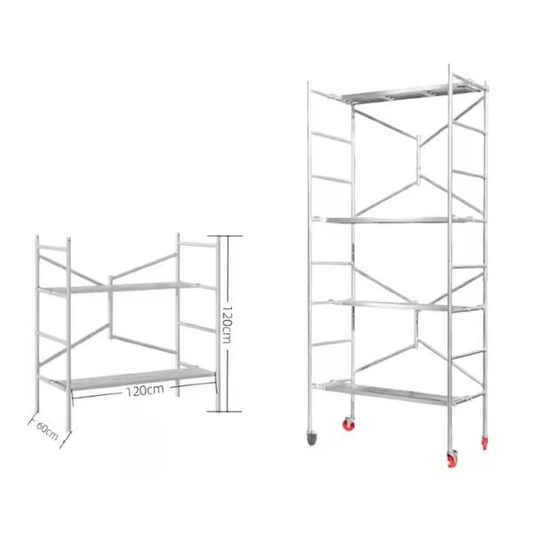 Buy Stable Heavy Scaffold Trestles Stage Setup Folding Portable With Casters at wholesale prices