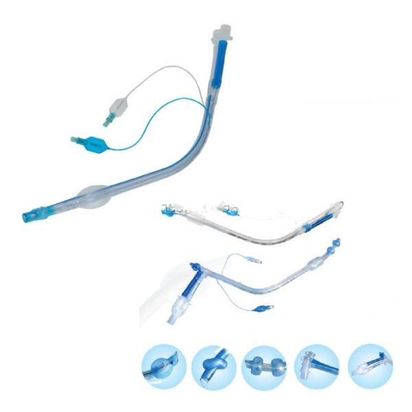 disposable PVC thoracic surgery isolate lungs Double-Lumen Endobronchial Tube DLT