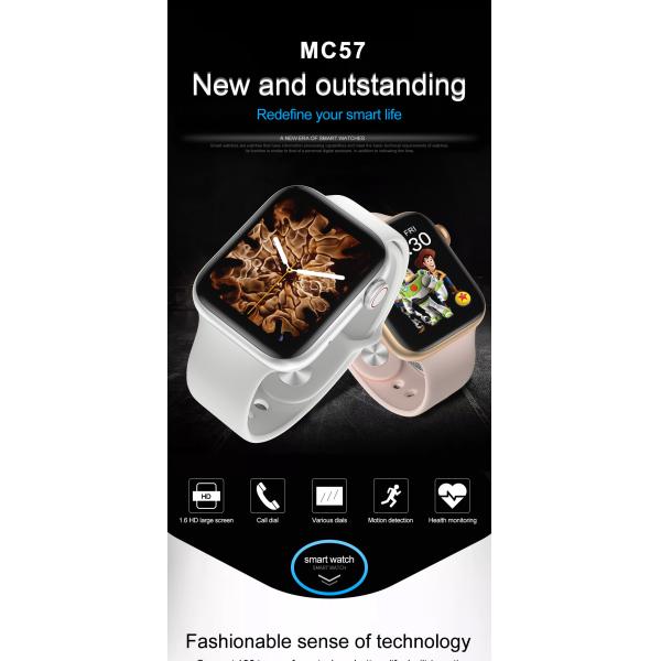 IWO MC57 180MAH 1.57 Inch Dial Heart Rate Monitor 2hrs Charging